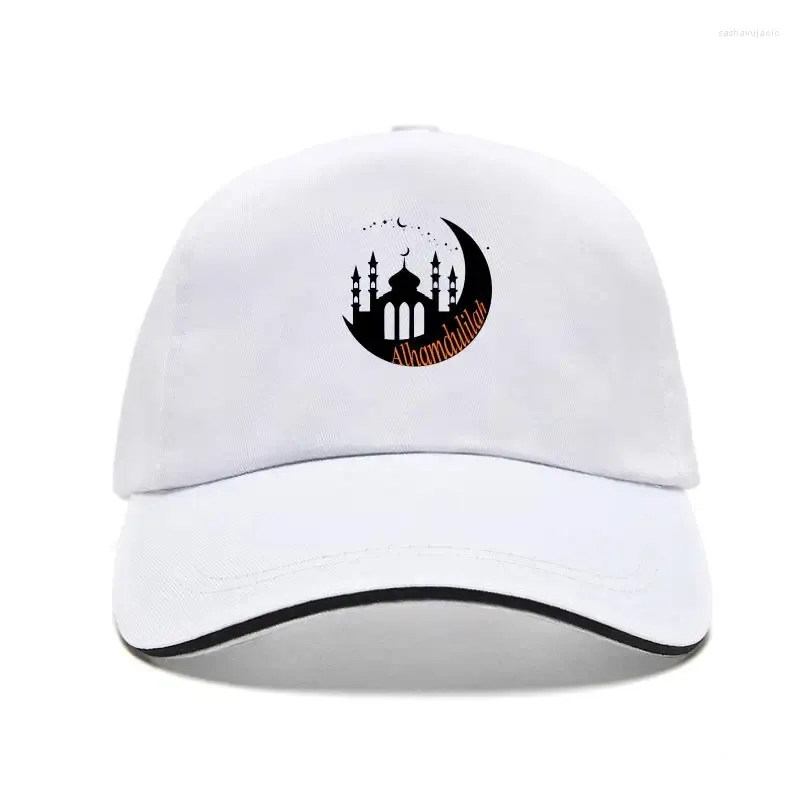 Casquettes de baseball Casquette de baseball islamique Alhamdulillah Merci Dieu Mosquée arabe Lune Eid Musulman Bill Chapeaux Hommes