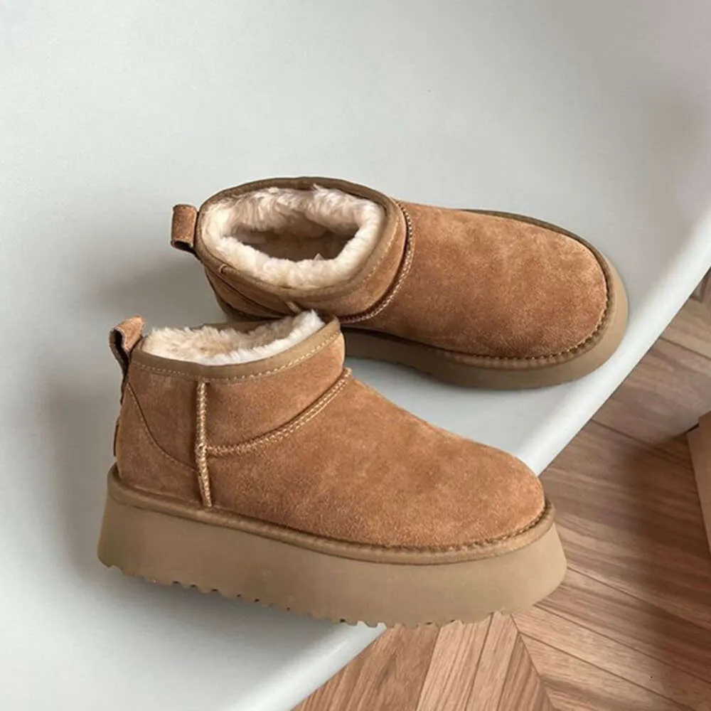 Mężczyźni i kobiety Tazz Slides Tasman Maroon Slipper Boots Co roku najgorętsze super mini, gęste podeszwy buty śniegowe pluszowe wygodne zimowe rozmiary 35-44 trretret