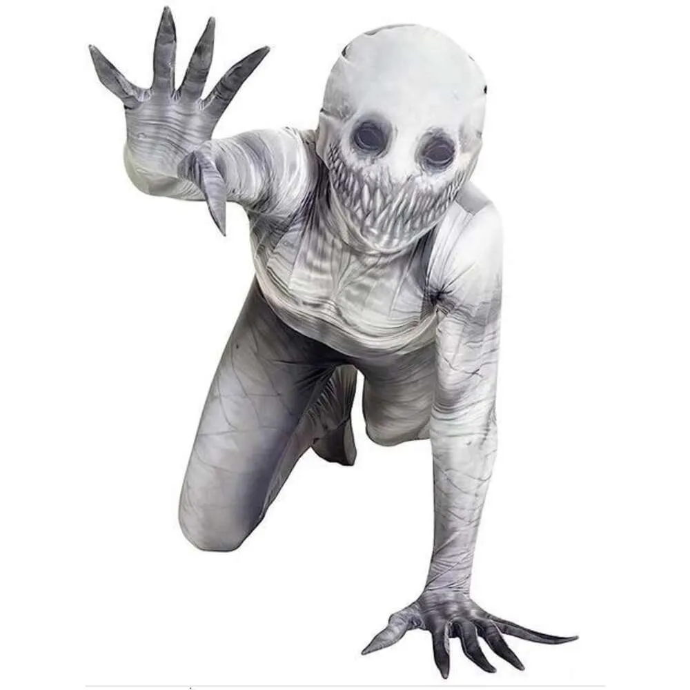 Trajes de Halloween Cos Horror Sexy Engraçado Adultos e Crianças Venda Quente Roupa de Terror de Halloween Zentai Palhaço Ramo Pessoa Mutante Bodysuit Apertado Traje de Desempenho