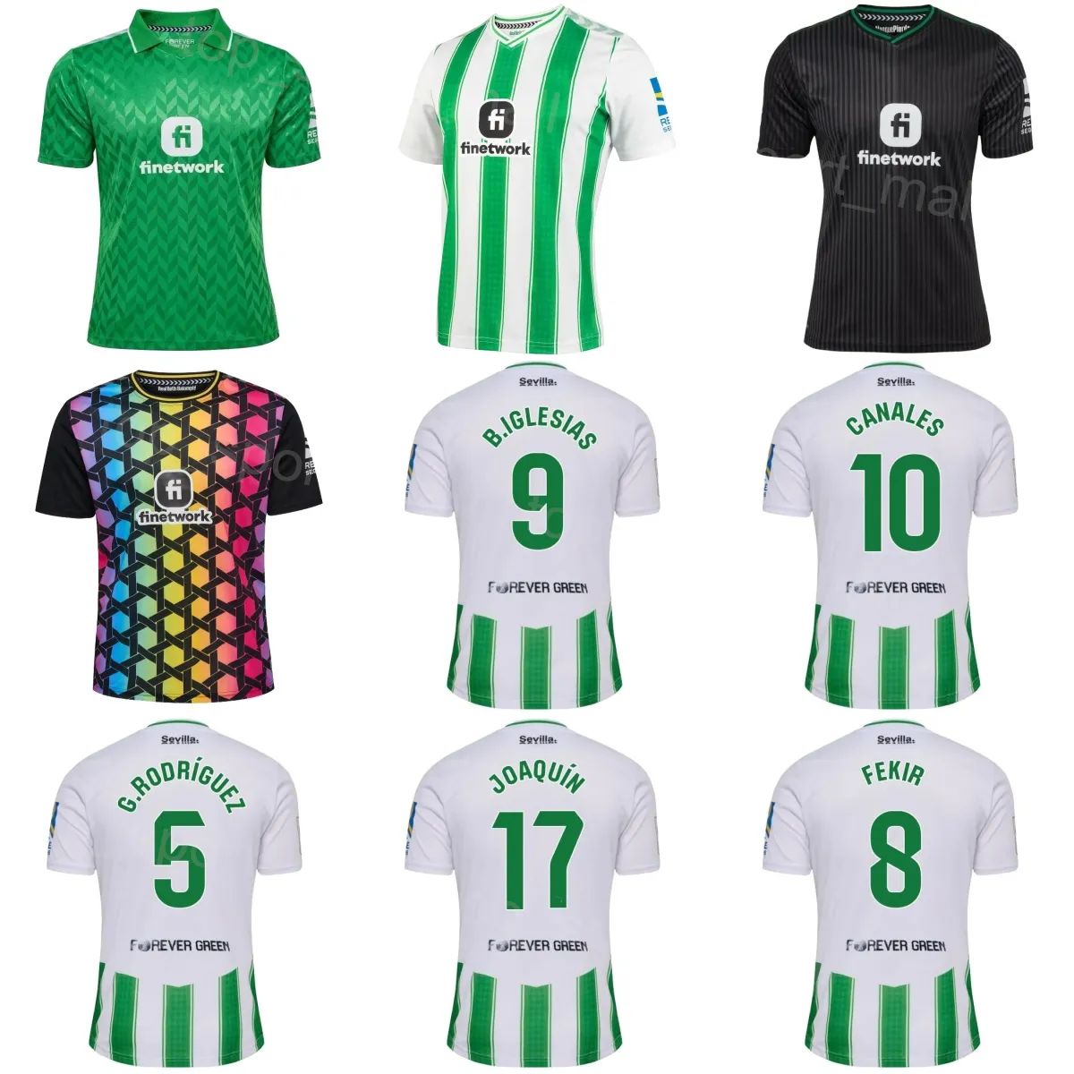 2023 2024 Voetbal Real Betis Jersey Club Team 12 WILLIAN 9 IGLESIAS 10 PEREZ 22 ISCO 21 ROCA 5 RODRIGUEZ 17 SANCHEZ 6 PEZZELLA 18 GUARDADO 20 ABNER Voetbalshirttenues