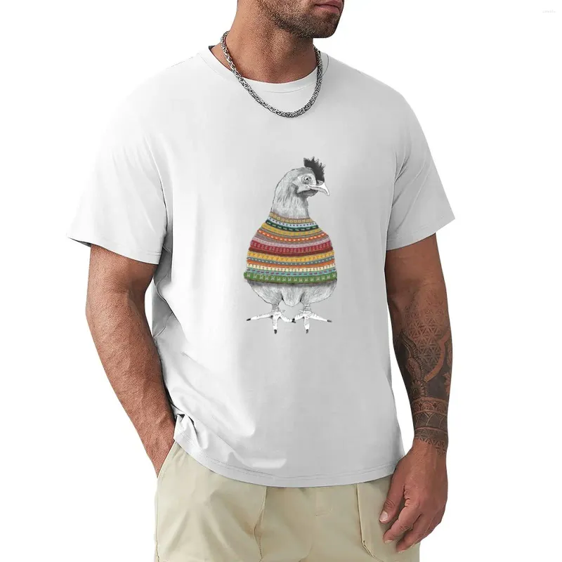 Polos pour hommes T-Shirt en tricot de poulet Sweat-Shirts haut d'été vêtements Kawaii T-Shirts pour hommes