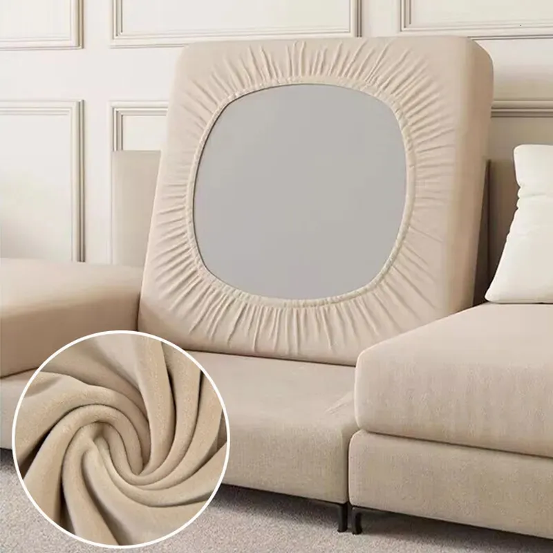 Pokrywa krzesła Antidirt Velvet Sofa Poduszka Składka Elastyczna ochrona siedzeń dla zwierząt domowych i meblowych Okładka salonu Dekorowanie sypialni 231023
