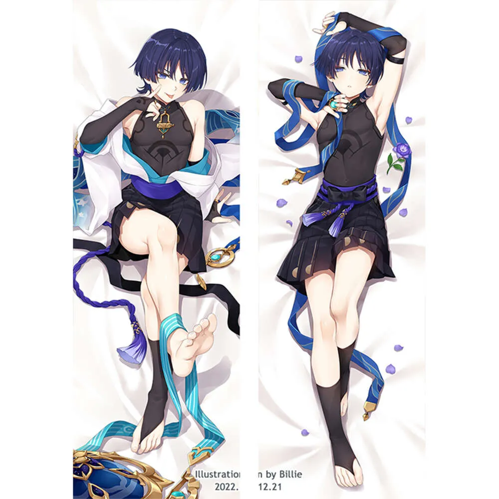 Cosplay Genshin Impact Wanderer Scaramouche Hing Body Dakimakura Kussen Dubbelzijdige kussensloop