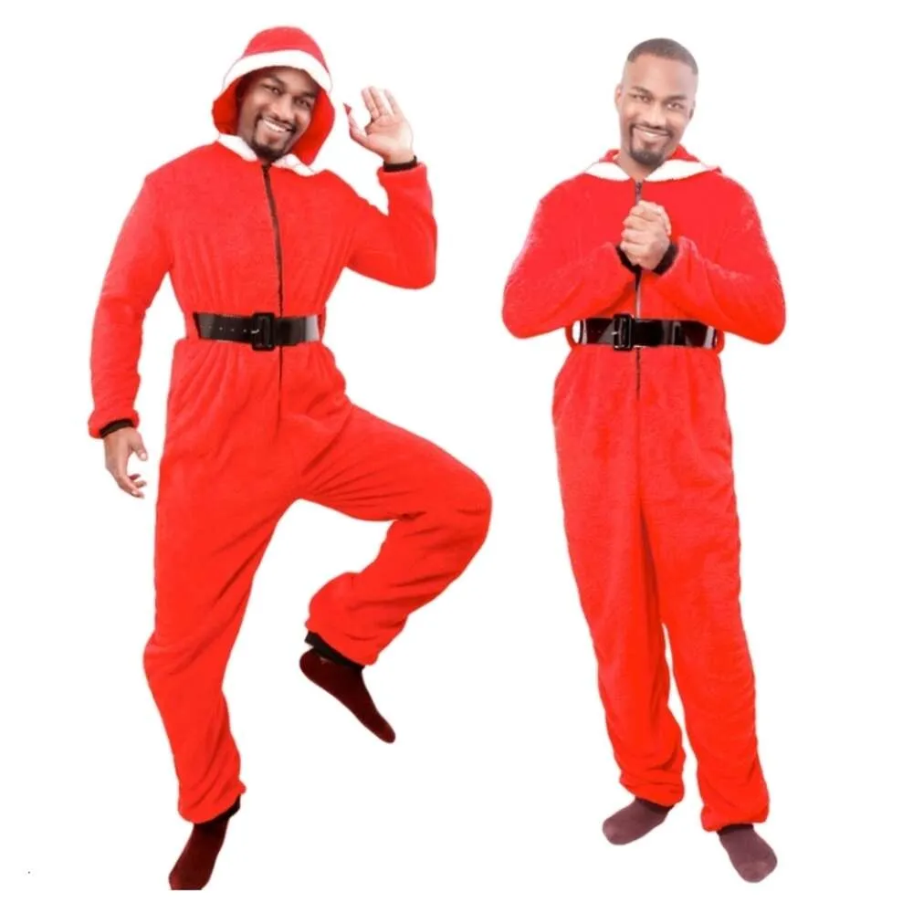 Costume de Noël cosplay pour femme - Costume de créateur - Vêtements de cosplay pour hommes et femmes pouvant se déguiser en Père Noël et élan rouge. Combinaison décontractée neutre