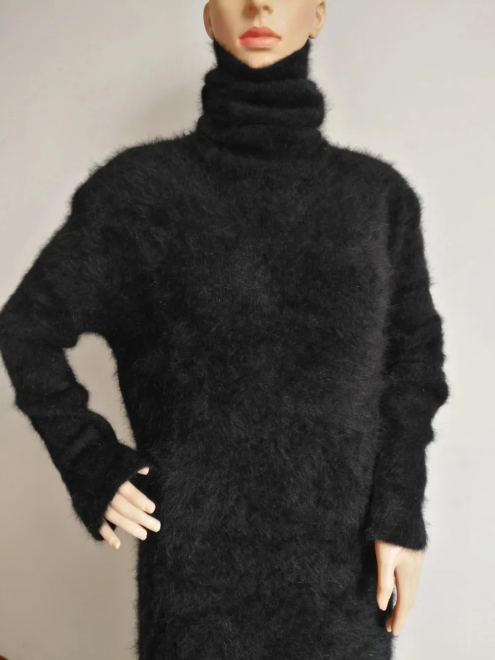Женские свитера, женский норковый кашемировый свитер, вязаный свитер, длинное платье, свитер, женская водолазка, пальто JN461 231023