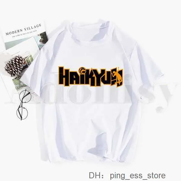 Homens camisetas Homens Camisetas Haikyuu Haikyu Manga Nishinoya Yuu Oikawa Tooru Tops Tees Homens Mulheres Manga Curta Camisa Casual Streetwear Engraçado Verão HYYL