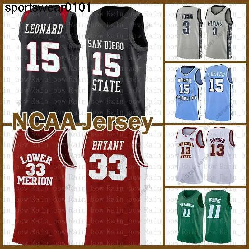 Custom College Basketball Naleje 33 NCAA Bryant Kawhi 15 Leonard LeBron 23 James Kyrie Dwyane 3 Wade Irving Stephen 30 Curry Basketball Jers