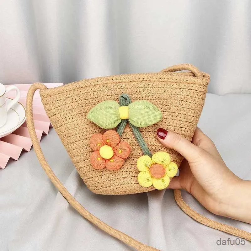 Handtaschen Sommer Kinder Blume Umhängetasche Reise Strand Baby Mädchen Mini Taschen Niedliche Kinder Geldbörse Kleine Handtaschen