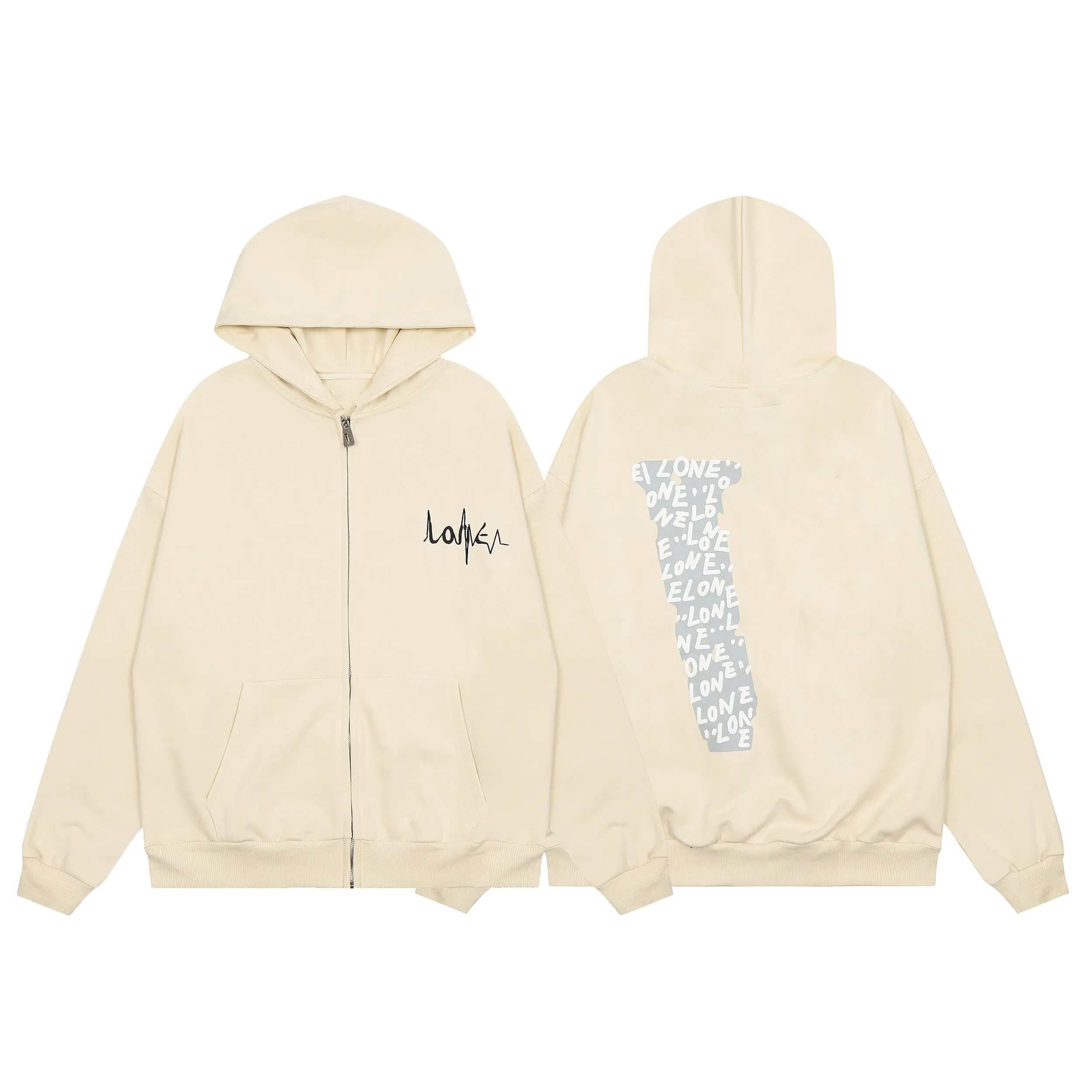 V Lone Hoodie, Erkek ve Kadın Tasarımcı, Big V Hoodie, Baskılı Şık Erkekler Pamuk, Sıradan ve Lüks Hip-Hop Street Giyim, Sweatshirt, ABD Boyutu S-XL 140