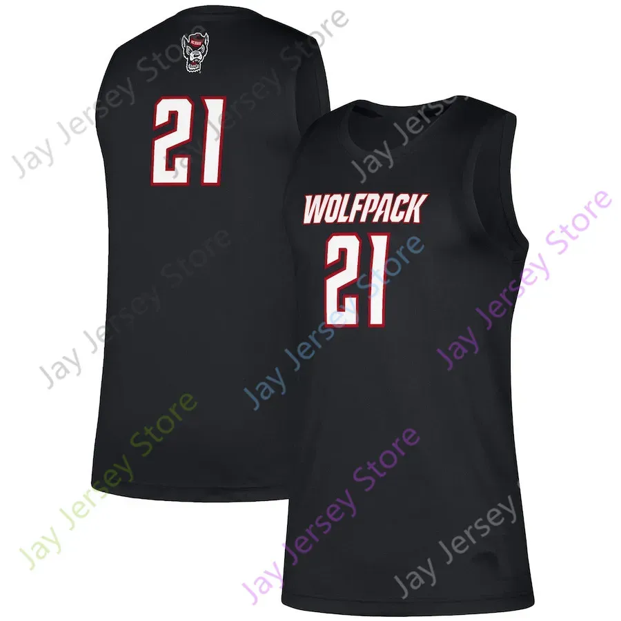 Custom 2022 NC State Wolfpack Basketball Jersey NCAA College Smith Jr Thompson Warren Gugliotta Webb Hickson