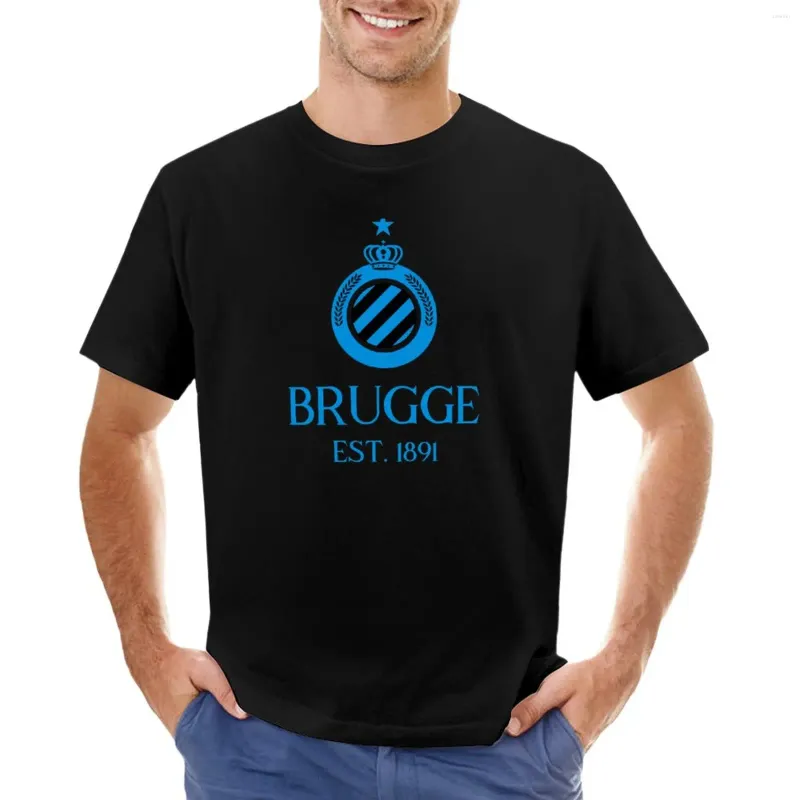 Men's Polos Brugge Blue T-Shirt Edition T Shirt Blank Shirts Funny For Men