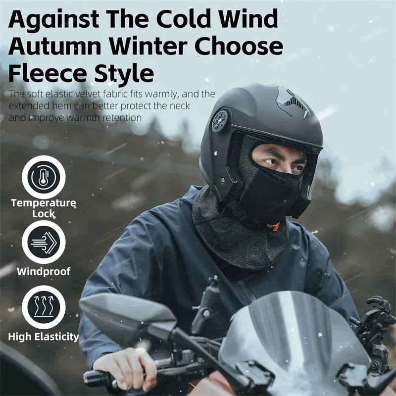 West Biking Cagoule moto hiver homme masque de ski coupe-vent
