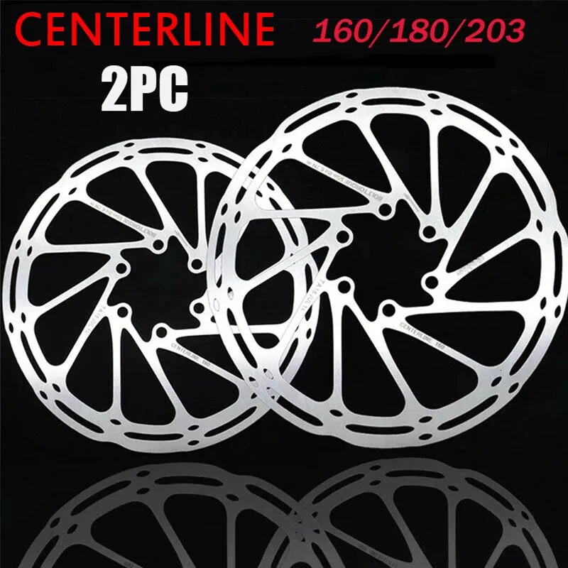 Bike Brake Rotor Set: 160mm, 180mm, 203mm Centerline Hydraulic Disc Rotors  for MTB, Road Bike, Electric Scooter Upgrade Now!