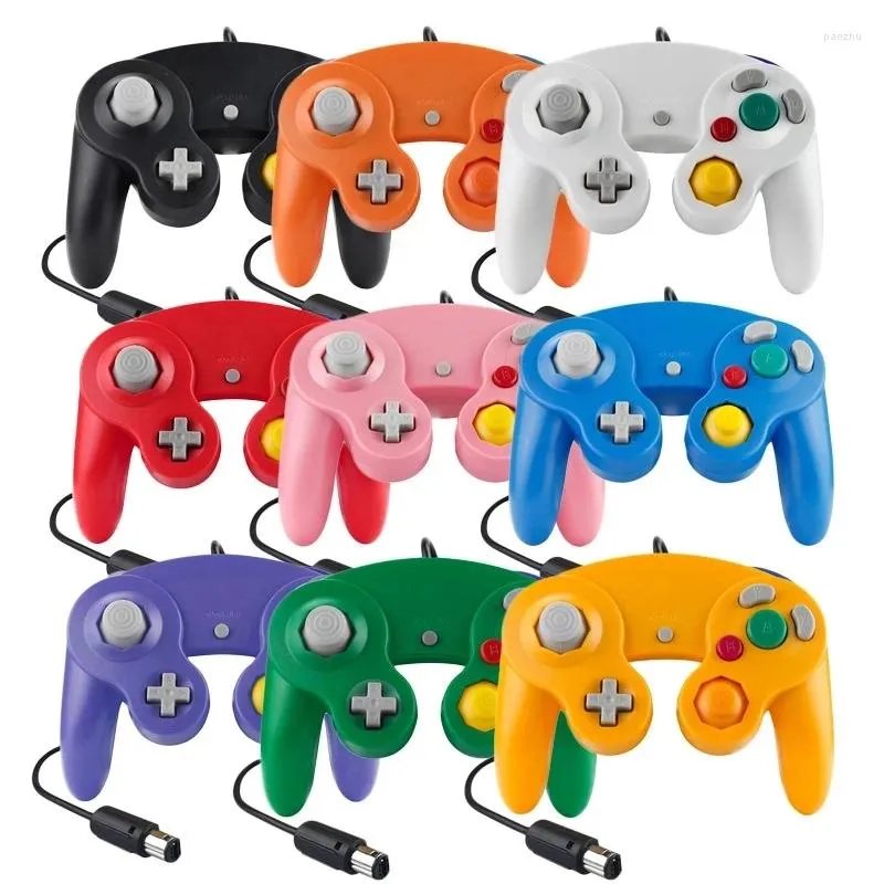 Contrôleurs de jeu Manette de jeu filaire USB pour contrôleur Gamecube Joystick de vibration NGC GC Wii MAC ordinateur PC