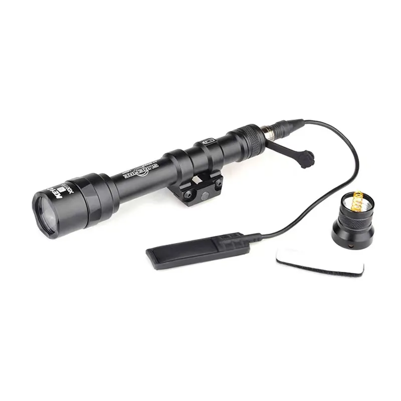 Accessoires tactiques Jingming m4 m16 hk416 ar15 lampe de pocheM600AA lampe de poche tactique forte lumière super brillante avec queue de rat et tête de couronne torche Portable