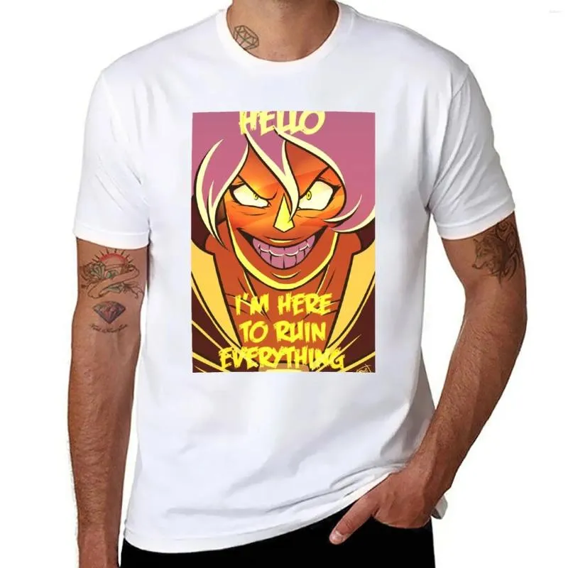 Herren-Poloshirts „Hello I'm Here To Ruin Everything“-T-Shirt, schnell trocknendes Hemd, T-Shirts in Übergröße für Herren