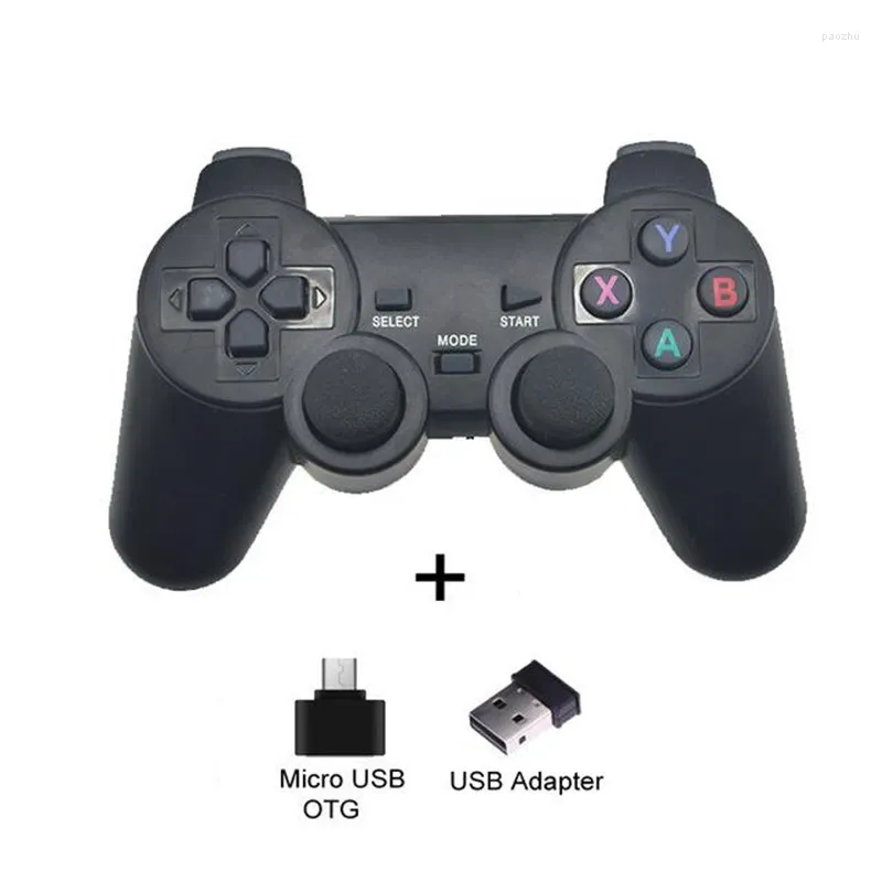 Controller di gioco Controller gamepad wireless 2.4G per joystick per PC Android PS3 Joystick TV Box