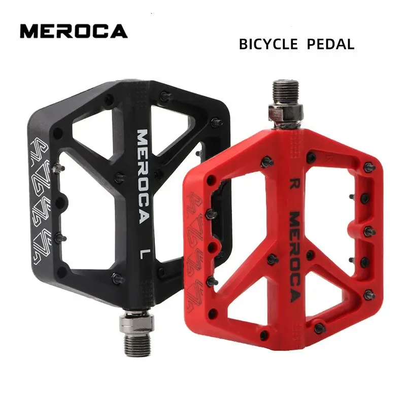 Pedais de bicicleta pedal fibra ampliada fibra de náilon ultraleve selo du rolamento bmx mtb pedais acessórios 231023