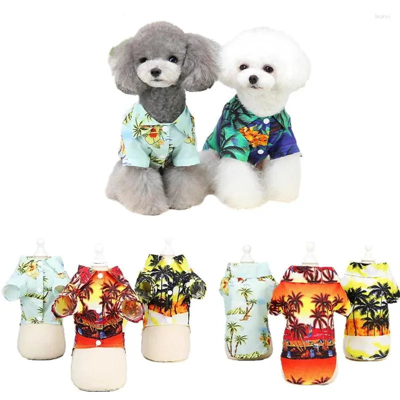 Hundebekleidung, Sommer-Hundekleidung, hawaiianisches Strand-Katzen-Shirt für kleine und mittelgroße Haustiere, Perserkatze, Bichon-Pommern-Outfit
