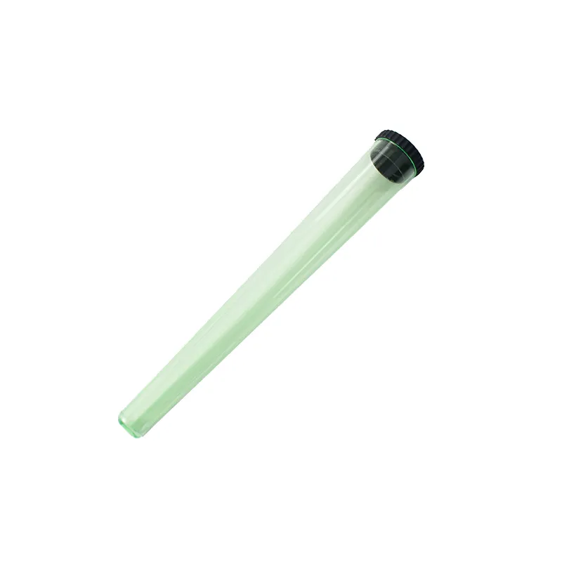 Tubo de embalagem de plástico para armazenamento de cigarro pré-rolo 115mm frasco de cone para cigarro tubos herméticos à prova d'água cheiro à prova de cheiro de cigarro recipiente de vedação de armazenamento sólido