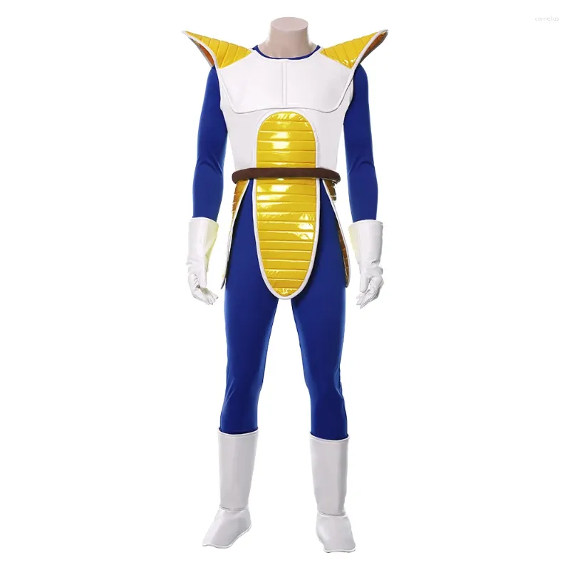 Anime kostymer z vegeta kostym cosplay outfit vuxen halloween karneval