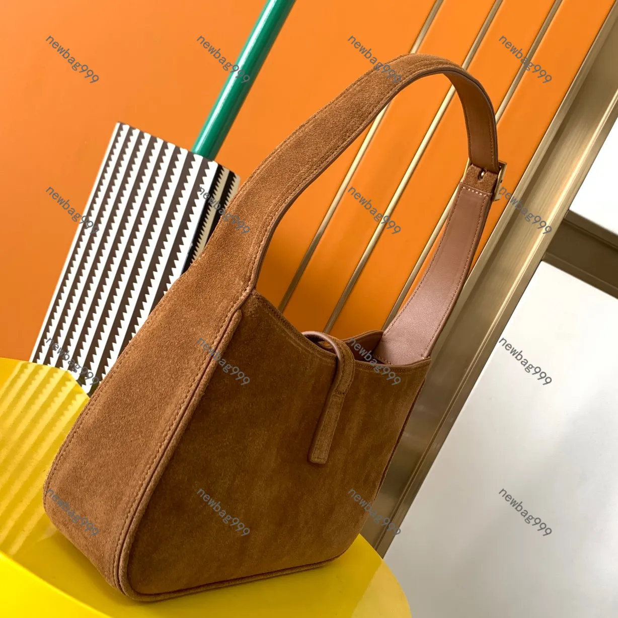 10Aミラー品質デザイナーショルダーバッグスエードシープスキンレザー  