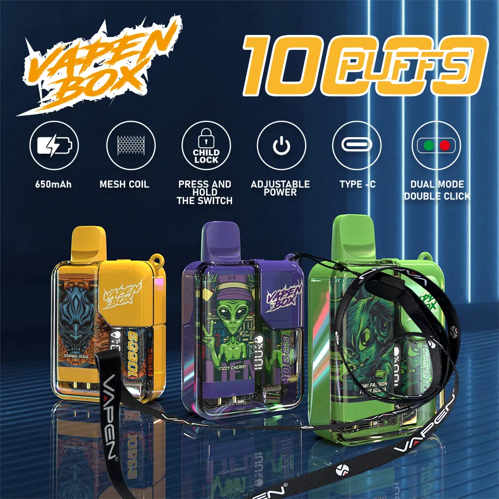 VAPEN BOX 10000 Puff 10000 Disposable Vape With LED Display Screen