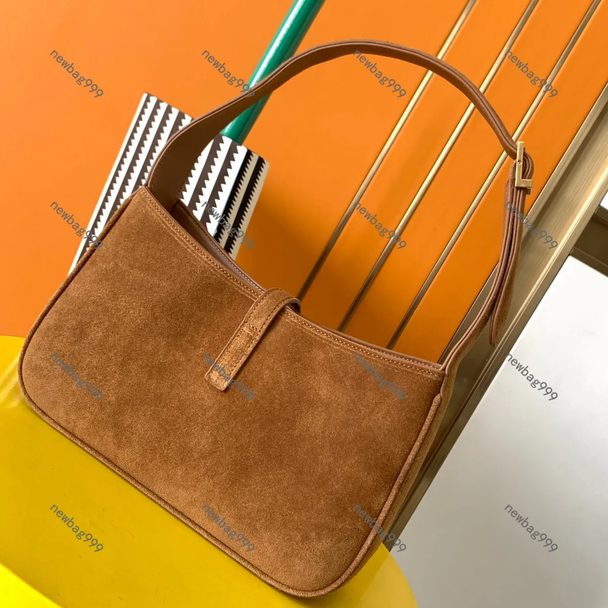 10Aミラー品質デザイナーショルダーバッグスエードシープスキンレザー  