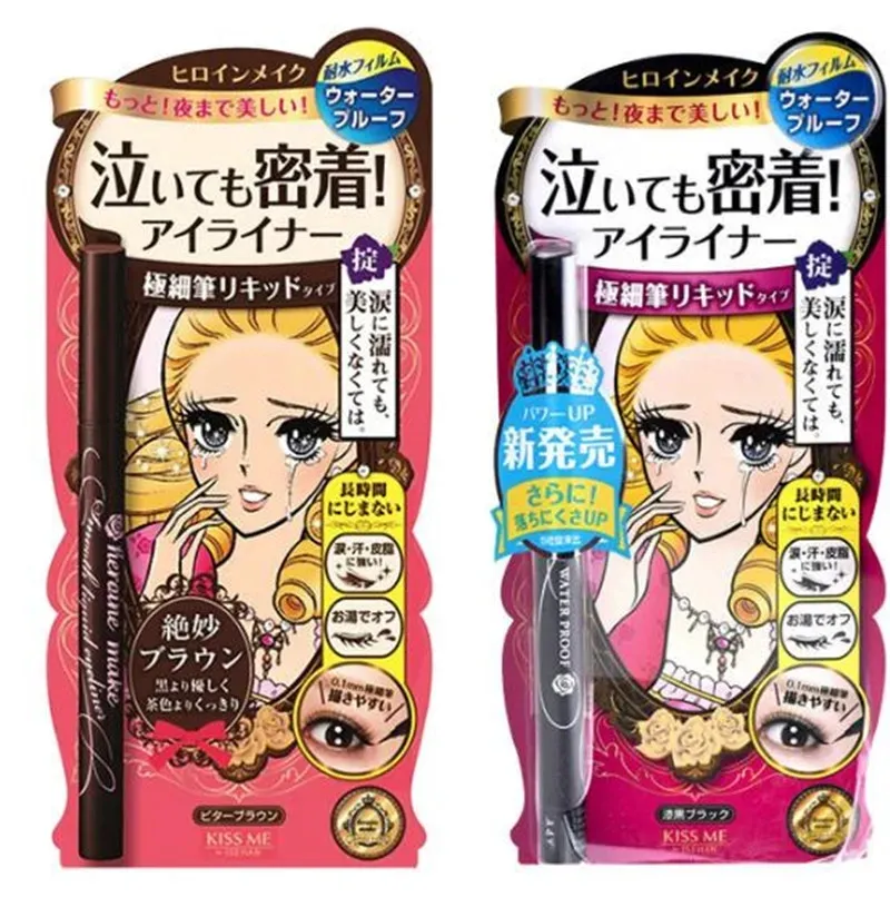 Japan Brand KISS ME Thin liquid Eyeliner Pencil Black Brown Color