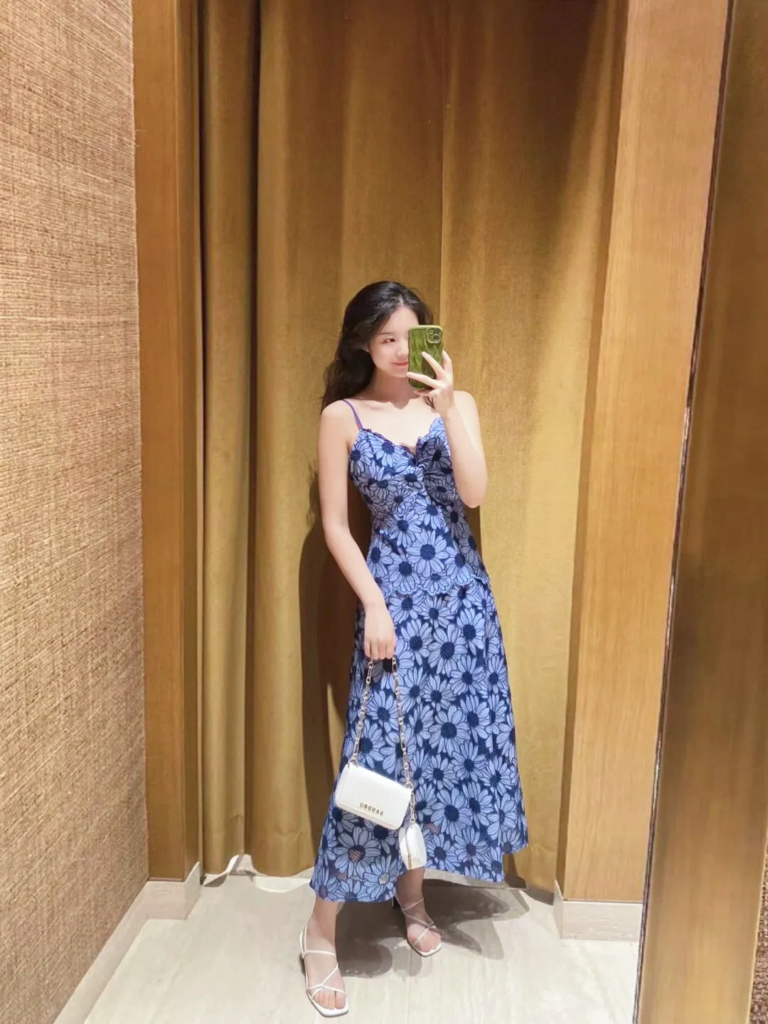 Midi dress in daisy guipure sale