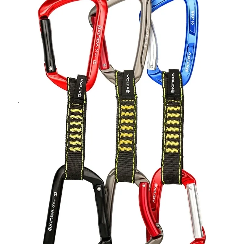 Karabiner XINDA Klettern Quickdraw Sling Professionelle Safety Lock Extender Karabiner Mountaineer Outdoor Protect Kits 231021