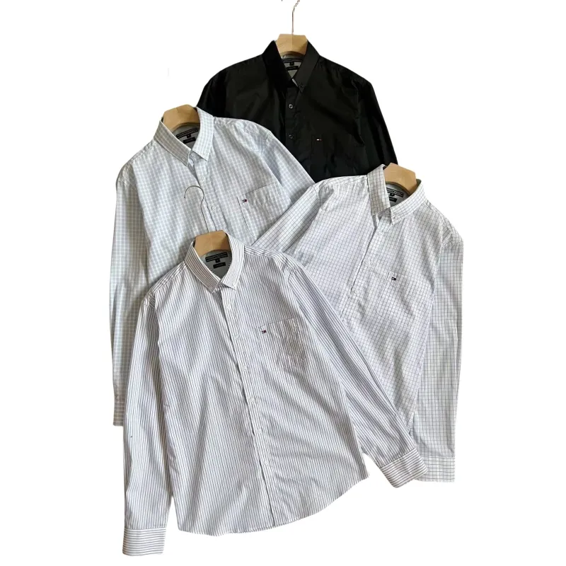 Tommyhilfiger Designer Jacket Jackets Are Stylish And Luxurious Autumn Stripe Men's Shirt Light Luxury Simple Casual Lapel Business Shirt