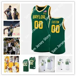 NCAA Custom Baylor Bears Stitched Basketball Jersey Jeremy Sochan Kendall Brown Jame Akinjo Langston Love Dain Dainja Mitchell Paul Austin Sacks Kijana Love