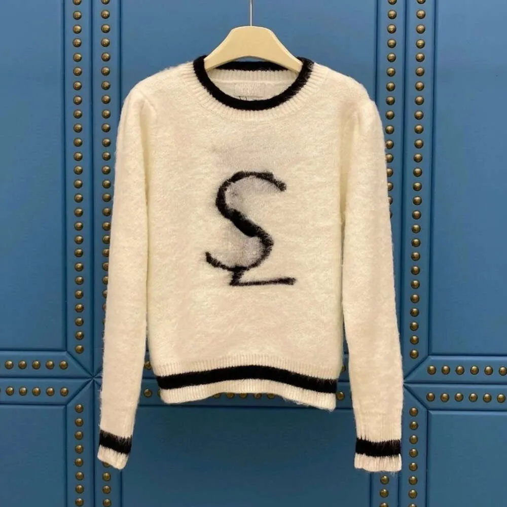 Denizatı Yün Sweater Örme Jakard Sweaters Tasarımcı Hoodie Lüks Kadın Giyim