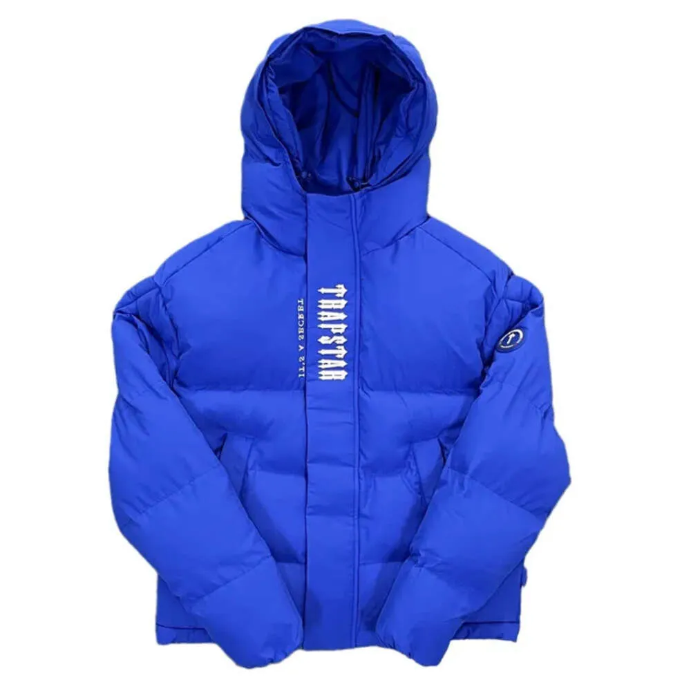 Trapstar London Trap Down Parka Men Women Brand Shiny Black Embroidery Winter Puffer Jacket314
