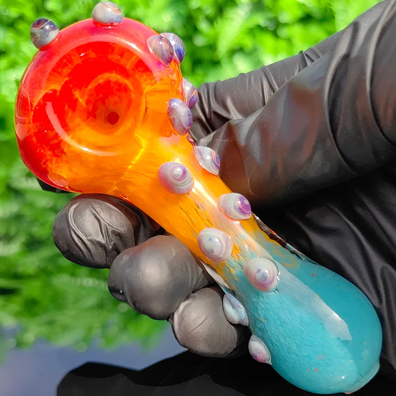 Custom Smoke Pipe Men Glass Tobacco Pipe Glass Tube Pipe For Smoking With Carb Borosilicate