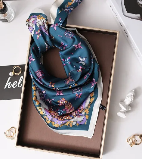 Silk scarf cheap with turtleneck