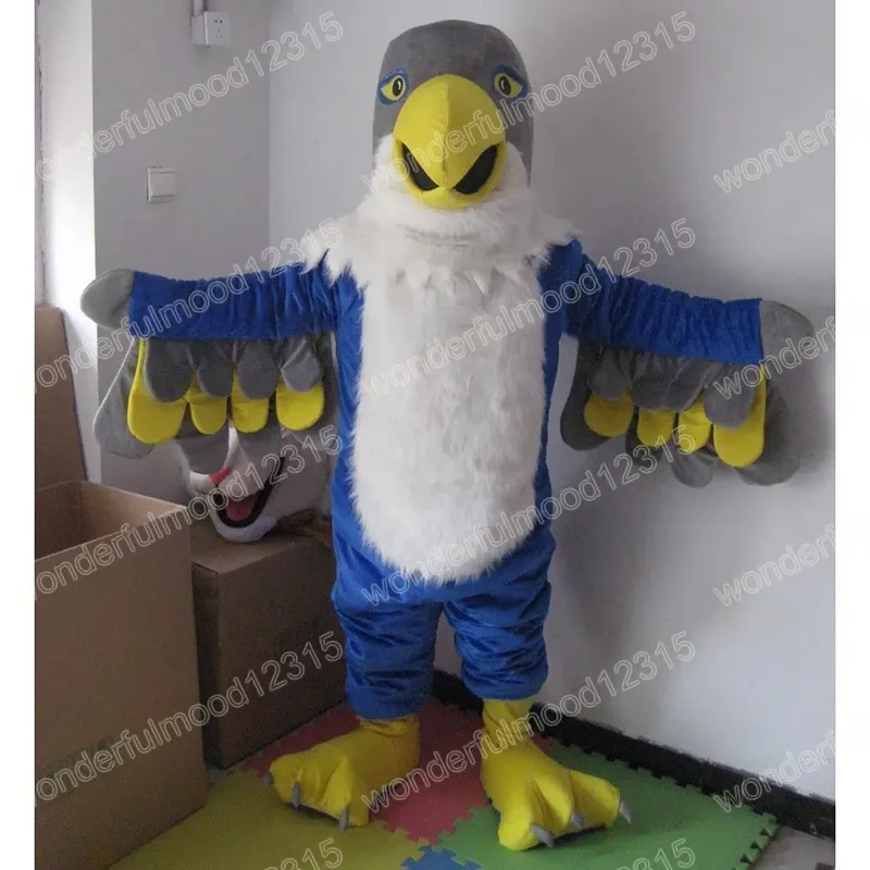 Prestaties Eagle-mascottekostuums Hoge kwaliteit Fruit Carnaval Hallowen Geschenken Unisex Volwassenen Fancy Games Outfit Vakantie Outdoor Reclame Outfit Pak