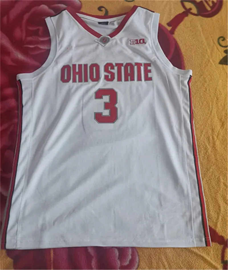 Ohio State Buckeyes Stitched College Basketball Jersey Keita Bates-Diop Jim Jackson D'Angelo Russell Aaron Craft Kam Williams Trevor Thompson Andrew Dakich Jallow