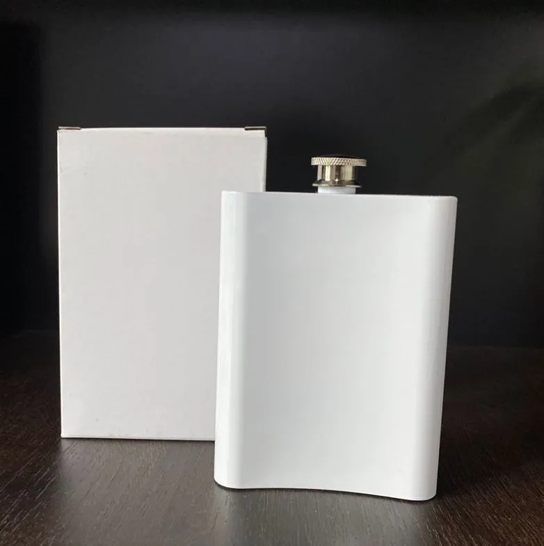 Sublimation flask 8oz hip flask stainless steel 304 double wall for diy lover best outdoor activity