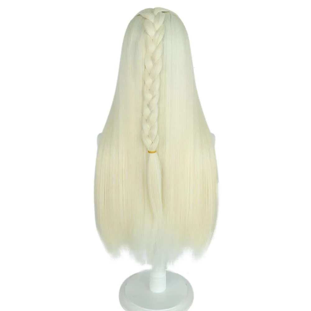 コスプレの映画館ドラゴンコスチュームRhaenyra Grown-Up Wig 70cm Halloween Carnival Gift for Woman Role Plays Props