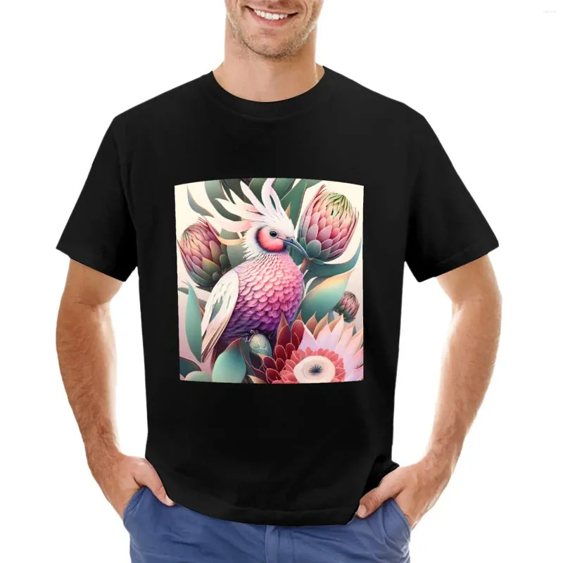 Herenpolo's Protea met prachtig vogel-T-shirt Oversized T-shirts heren