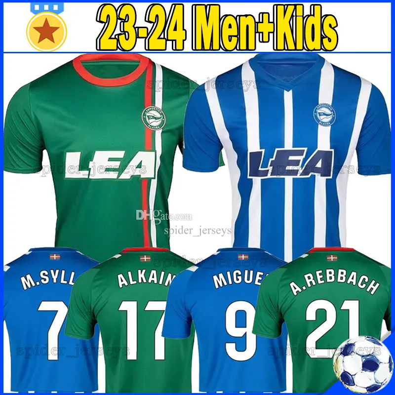 2023 2024 Deportivo Alaves Futbol Formaları Joselu Alaves Camisetas de Futbol 23 24 Edgar L.Rioja Wakaso Pere Pons LaGuardia Lucas Futbol Gömlek Erkek Üniformalar Çocuk Kitleri Çocuk Kitleri