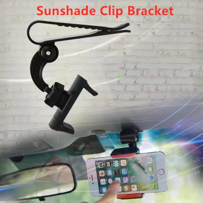 New In Car Mount Phone Holder Sunshade Cellphone Clip Stand Bracket Universal