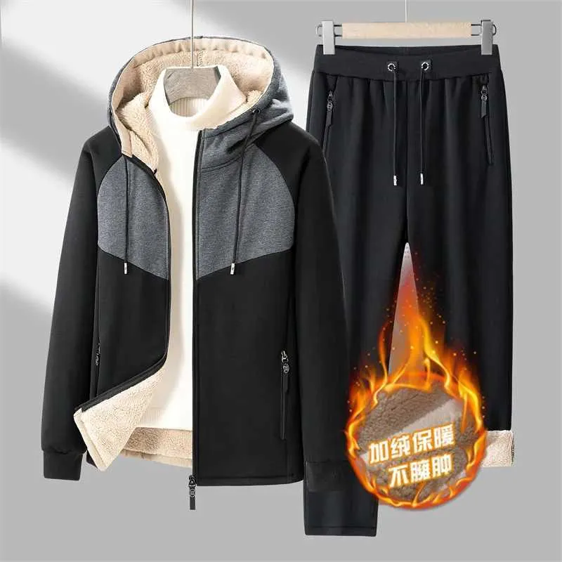 Erkek Trailsits K Polar Setleri Erkekler S cak Kal n Suits Plus