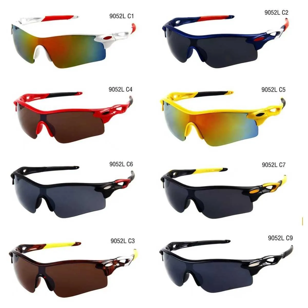 Colorful Wind Cycling Mirror Sport Bike Sunglasses For Women And