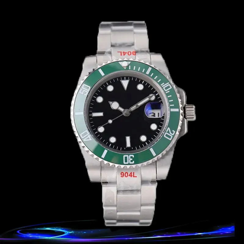 Gloss Black Dial Watch Projektant mody męski zegarek Wysokiej jakości nadgarstek Man Luminous Montre Luxe Na ręce na rękę Montres Mouvement AAA Dhgate