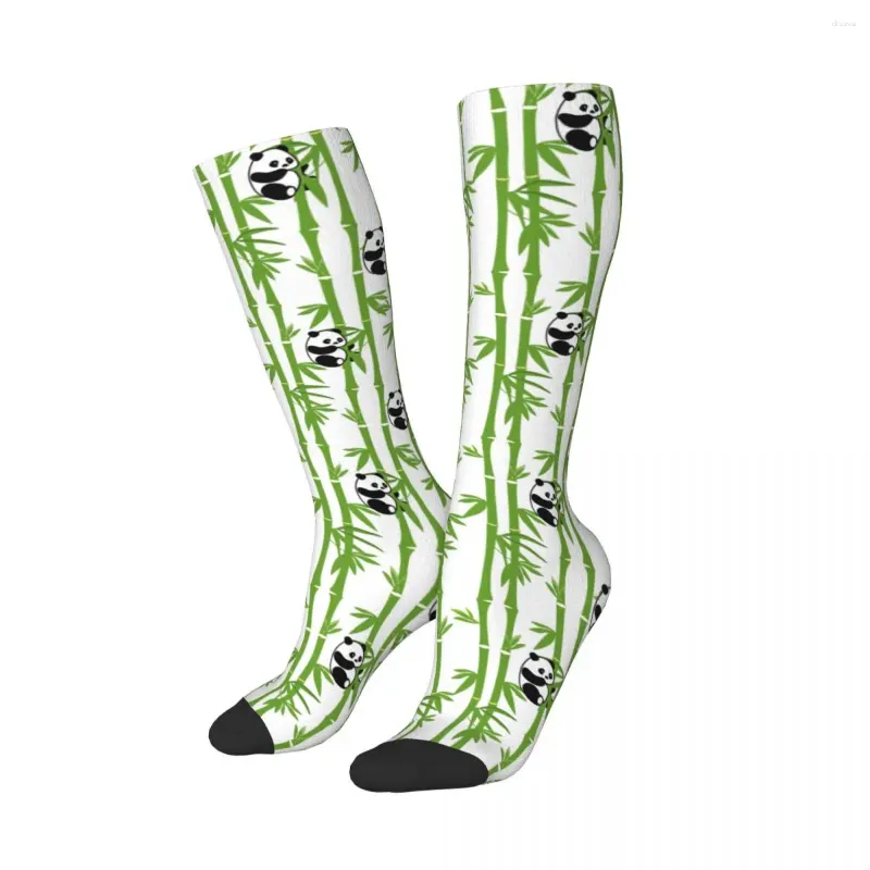 Chaussettes pour hommes Harajuku Hommes Mi-mollet Mignon Bébé Panda Bambou Marchandise Sport Doux Exécutif Idée Cadeau D'été