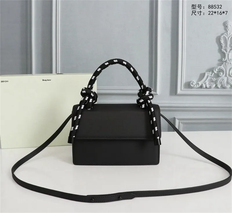 Leather Black Studded Crossbody Bag With Dual Straps 22cm