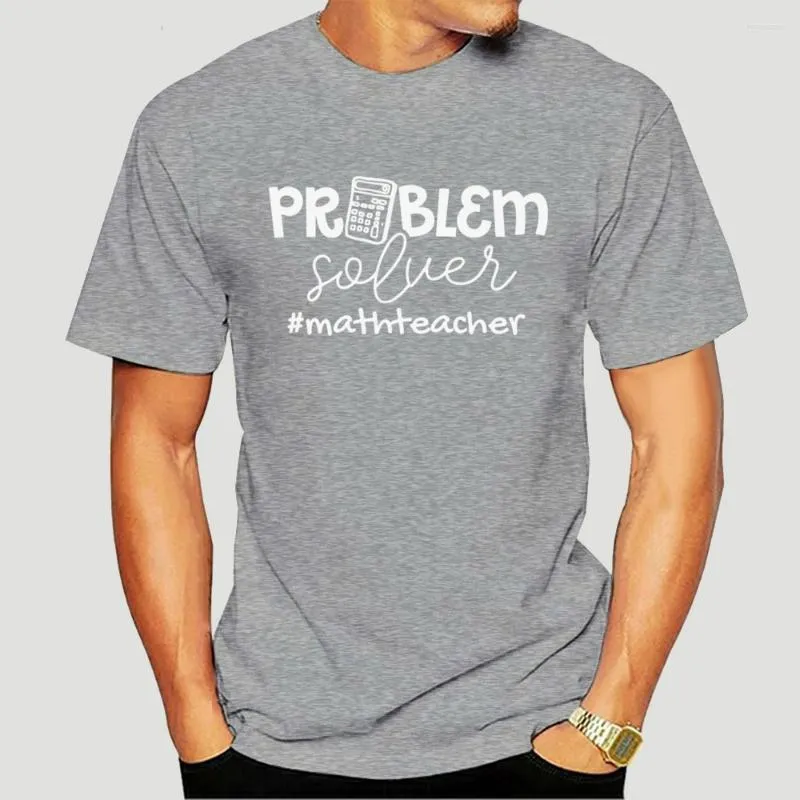 Męskie koszule damskie problem matematyki Problem Nauczyciele Kobiet Kobiet Koszula Black for Men Women-0655a